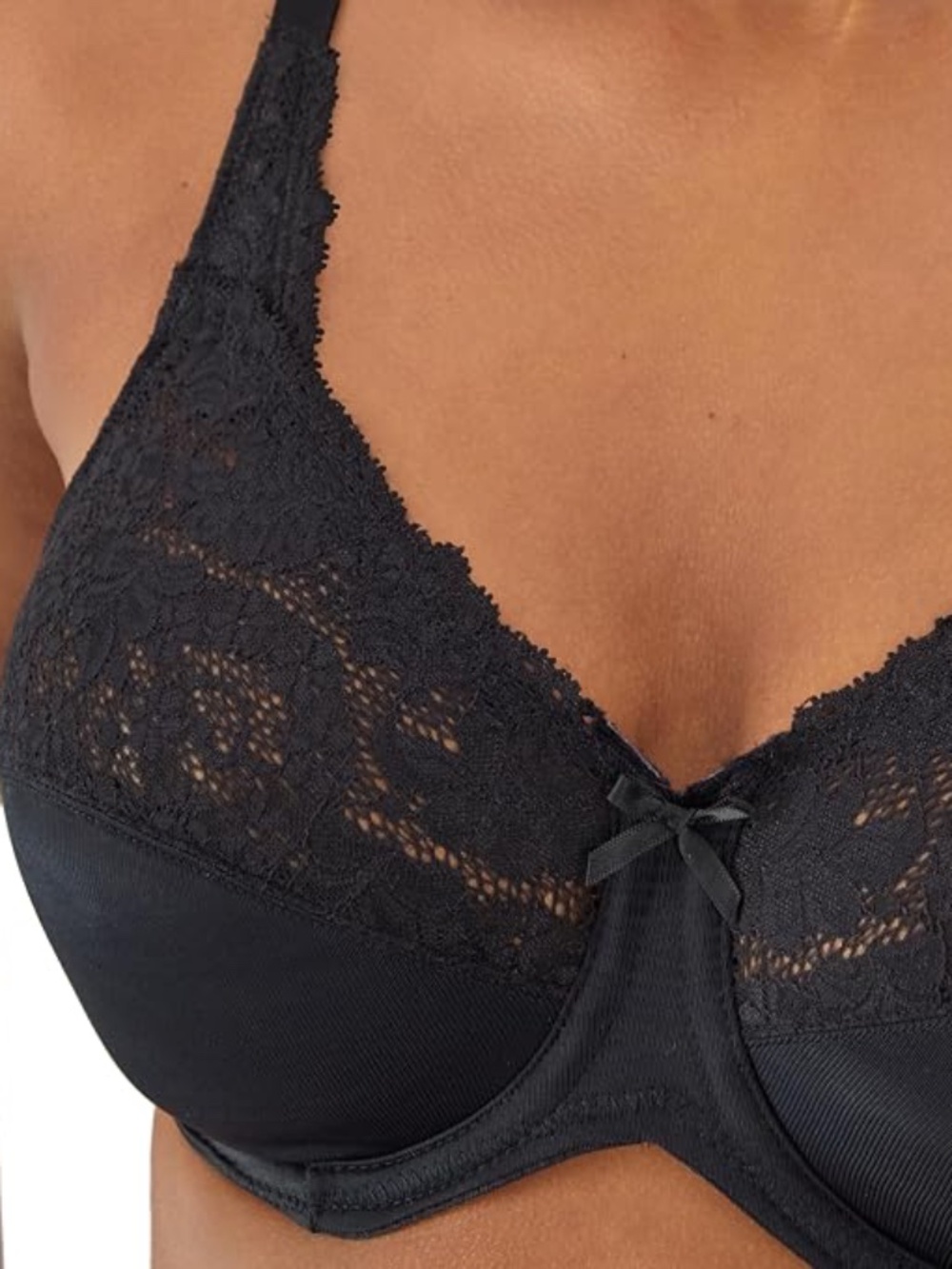 NWT 40DD Bali Women's Lilyette Minimizer Underwire Bra with Lace Trim